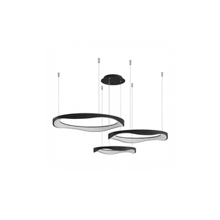 Modern Ceiling Light – Geometric Nordic Lamp with Thin Structure & Soft Halo