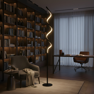 Retro Iron Floor Lamp – Bellatrix | Elegant Patinated Metal Standing Lamp