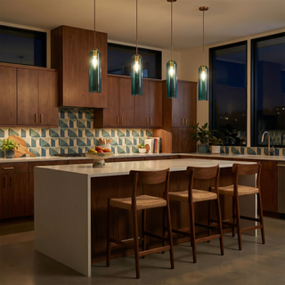 Scandinavian Pendant Lamp – Adjustable Height LED Pendant Light for Dining Room