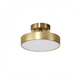 Copper Ceiling Light – Modern Brushed Copper Fixture for Living Room Lighting