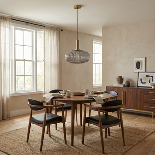 Colorful Suspension Light – Glass Pendant Lamp with Adjustable Height & Gold Base Canopy