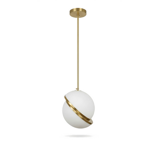 Circle Pendant Light – Modern Pendant Light With Gold Finish & Adjustable Suspension Cable
