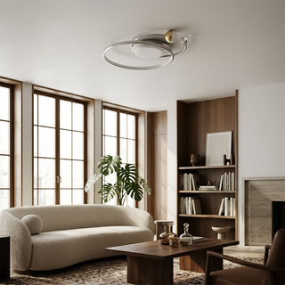 Modern LED Chandelier – Gold Aluminum Luxury Living Room Lighting with Dimmer
