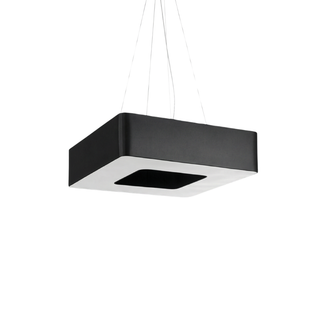 Black Square Chandelier – Modern Minimalist Pendant Light for Living Room Lighting