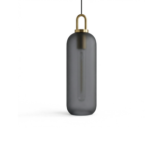 Glass Ceiling Light – Industrial Chic Smoked Glass Lamp for Kitchen & Living Room