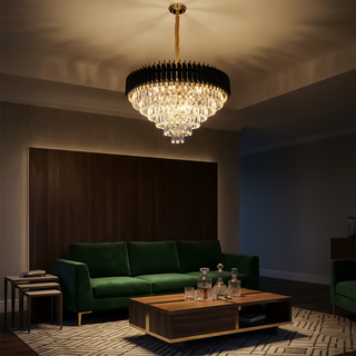 Rustic Ceiling Light – Contemporary Wood and Metal Lighting for Living Room