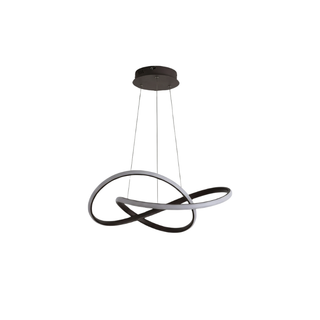 Organic Design Chandelier – Modern Aluminum Light Fixture with Clover Lampshade