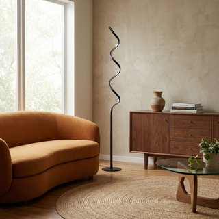 Retro Iron Floor Lamp – Bellatrix | Elegant Patinated Metal Standing Lamp