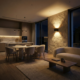 Modern LED Wall Light – Aluminum Black Fixture with Integrated LED Technology