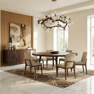 Modern LED Pendant Light - Alloy Rope Installation Light with Remote Control