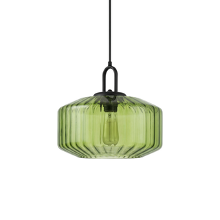 Vintage Pendant Light – Textured Glass Lamp | Retro Style Pendant With Warm Ambient Light