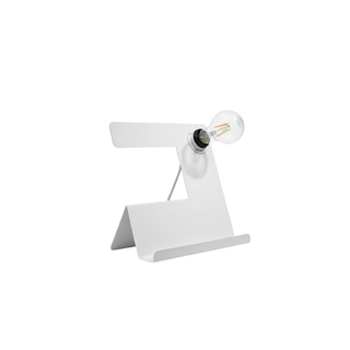 White Steel Desk Lamp – Adjustable Modern Designer Workspace Lighting