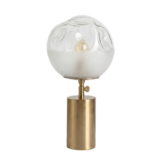 Adjustable Bedside Lamp – Modern Glass Lamp with Metal Frame & Soft Warm Glow