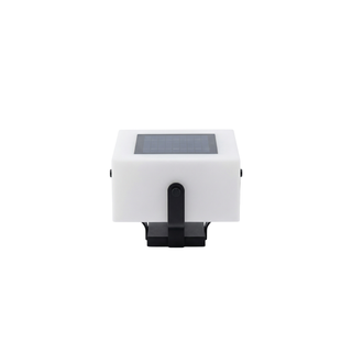 Solar Garden Lamp – Stainless Steel Column Light with LED Outdoor Lighting