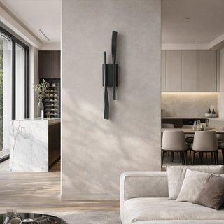 Modern Black Wall Light – Durable Aluminum Fixture | Soft Ambient Lighting