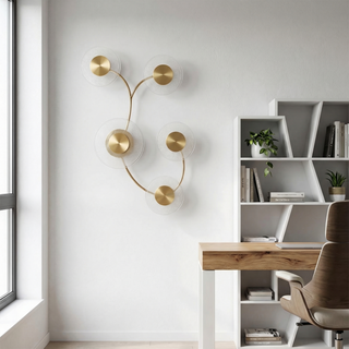 Indoor Wall Light – Elegant Slim Silhouette Metal Acrylic Fixture for Warm Ambiance