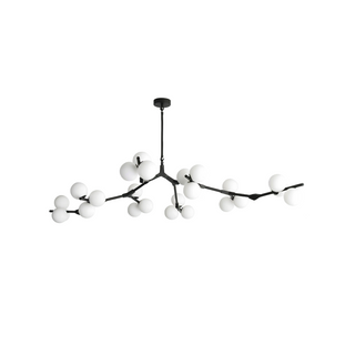 Nature Globe Chandelier – Modern Suspension Light With Adjustable LED Warm Ambient Lighting