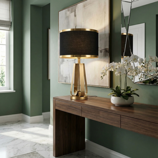 Lampe de Chevet – Lampe de Luxe avec Éclairage Ambiant Chaud et Design de Table Élégant