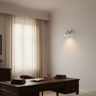 Adjustable Wall Light – Minimalist White Wall Lamp | LED Compatible Accent Lighting