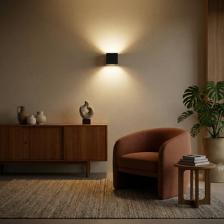 Black Cubic Wall Light – Modern Architectural Lighting | Lumavera