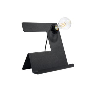 Lampe de bureau noire – Éclairage de travail design en acier avec éclairage visuel confortable