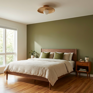 Wood Ceiling Light – Modern Natural Wood Lighting With Warm Ambient LED Illumination