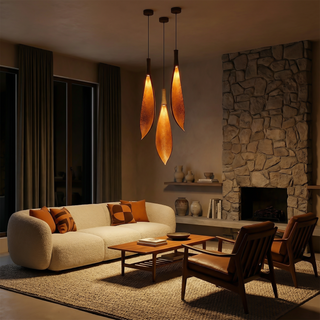 Wooden Pendant Light – Bamboo Hanging Lamp With Adjustable Cord | Wabi-Sabi Lighting