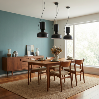 Industrial Pendant Light – Modern Wrought Iron Lighting Fixture for Bedroom & Restaurant