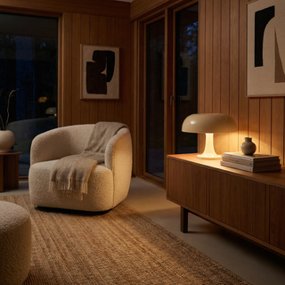 Minimalist Desk Lamp – Adjustable LED Mushroom Technology | Modern Table Lamp