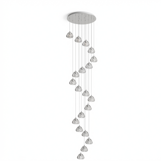 Modern Crystal Chandelier – Elegant LED Pendant Light Fixture for Living Room