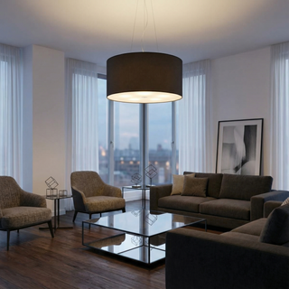 Lustre Noir Minimaliste – Éclairage Salon 5 Ampoules | Lumavera Lighting