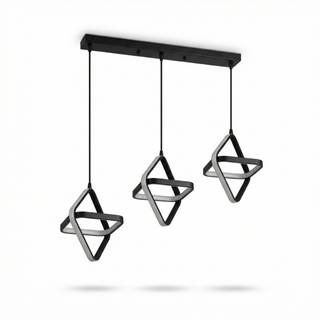 Modern Pendant Lamp – LED Pendant Light with Polished Steel Finish for Dining Room
