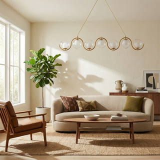 Metal Pendant Light – Multi-Headed Spherical Pendant Lamp | Warm Atmosphere Lighting