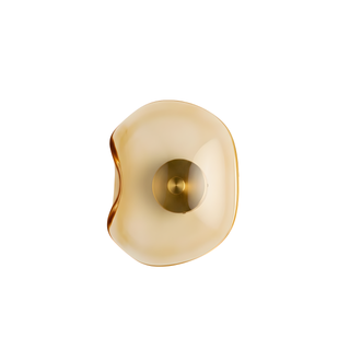 Glass Stone Wall Light | Modern Wall Lamp with Soft LED Lighting and Tempered Glass Fixture