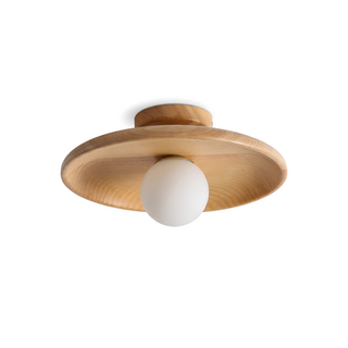 Wood Ceiling Light – Modern Natural Wood Lighting With Warm Ambient LED Illumination