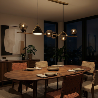 Modern LED Ceiling Light – Glass Metal Fixture With Soft Light Diffusion