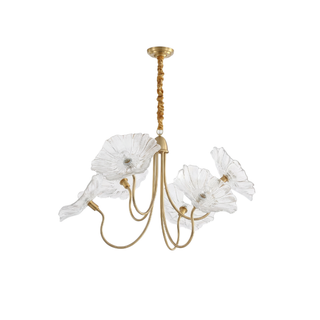 Modern Nordic Chandelier – Polished Chrome Scandinavian Pendant Light for Dining