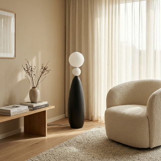 Iron Floor Lamp – Modern Living Room Lamp | LED Compatible, Easy Install Design