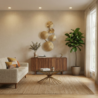 Golden Leaves Wall Light – Modern Decorative Lamp with Soft Warm Lighting