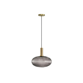 Colorful Suspension Light – Glass Pendant Lamp with Adjustable Height & Gold Base Canopy