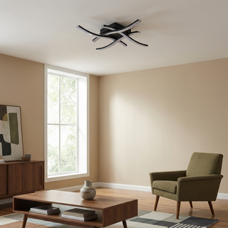 Ceiling Light – Modern Design with Integrated LED & Gold Finish Lighting