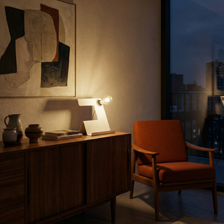 White Steel Desk Lamp – Adjustable Modern Designer Workspace Lighting