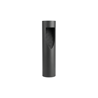 LED Outdoor Floor Lamp – Modern Black Finish Walkway Light Post With Warm Lighting