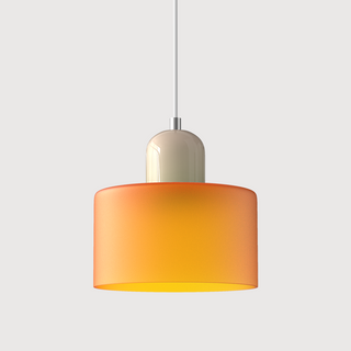 Modern E27 pendant with Bauhaus glass kitchen design
