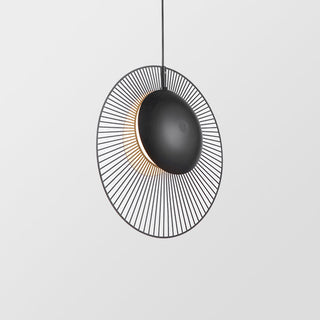Minimalist black pendant ceiling light — modern metal hanging lamp