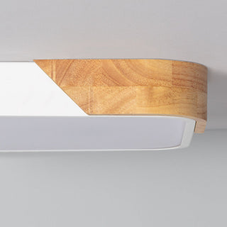 Nordic Ceiling Lamp – Rectangular LED Flush Mount Light for Living Room Lighting