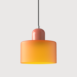 Bauhaus glass pendant for kitchen island with E27 base