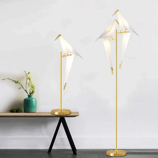 Cozy origami bird lamp — warm ambient room light