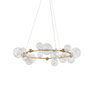 Modern Pendant Light – Elegant LED Metal Fixture with Cord Hanging Design