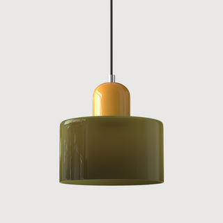 Suspension Bauhaus – Luminaire Moderne en Verre pour Îlot de Cuisine avec Culot E27